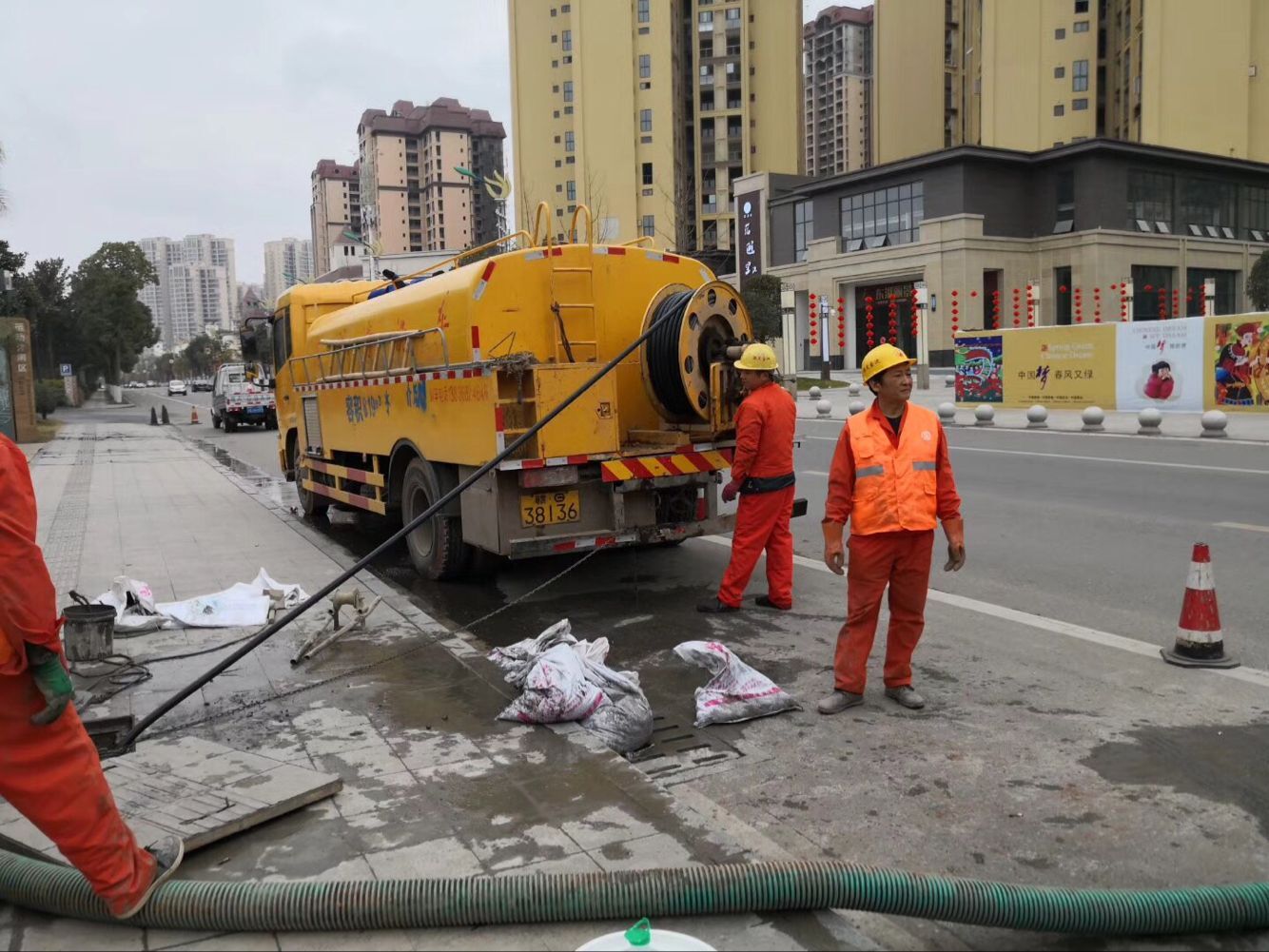 江都排污管道清淤-管道清洗